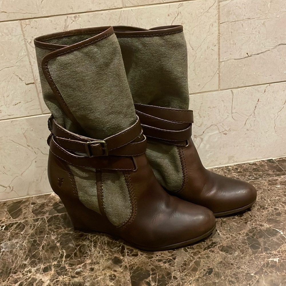 Frye corby strappy booty